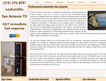 Tablet Screenshot of locksmiths--sanantonio.com